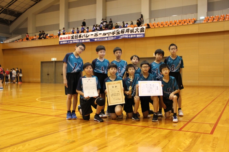 全日本小学生大会福井県大会｜男子第3位で北信越へ